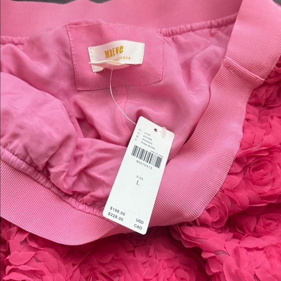 NWT Anthropologie Maeve Floral Appliqué Skirt - Roses Skirt - Size Large - Picture 15 of 16